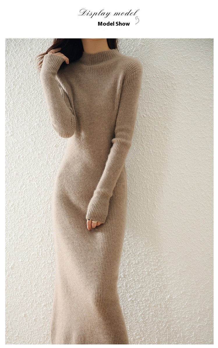 Abito in cashmere lungo
