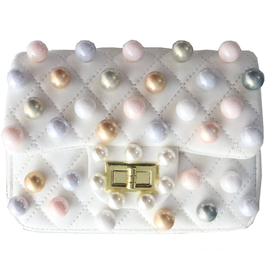 Borsa a Tracolla con Perle Elegante