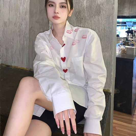 Camicia Bianca Kiss Donna