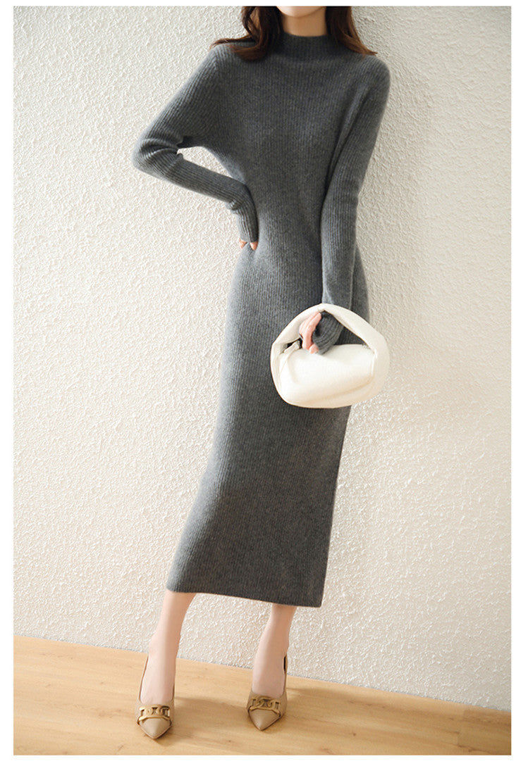 Abito in cashmere lungo