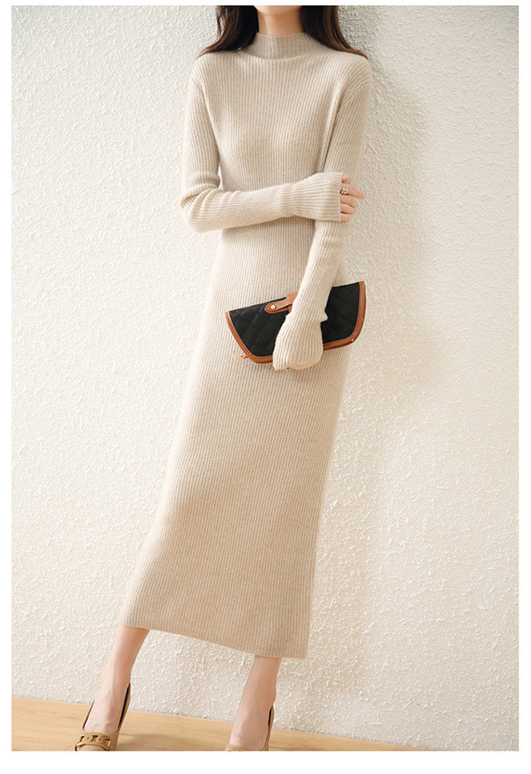 Abito in cashmere lungo
