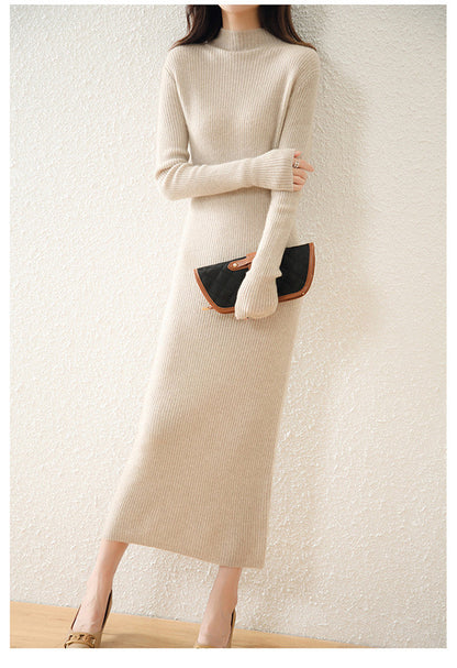 Abito in cashmere lungo